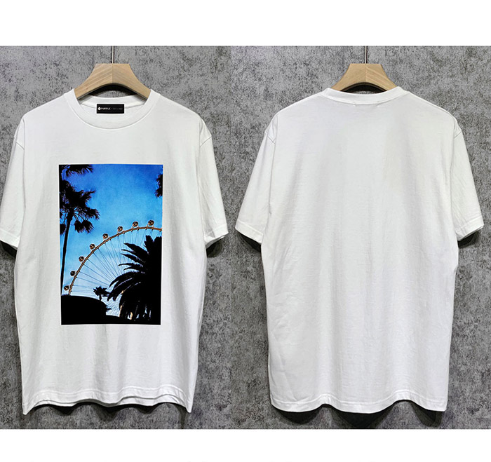 Men's trendy European and American crew neck T-shirts in 3 colors, sizes S-XXL.