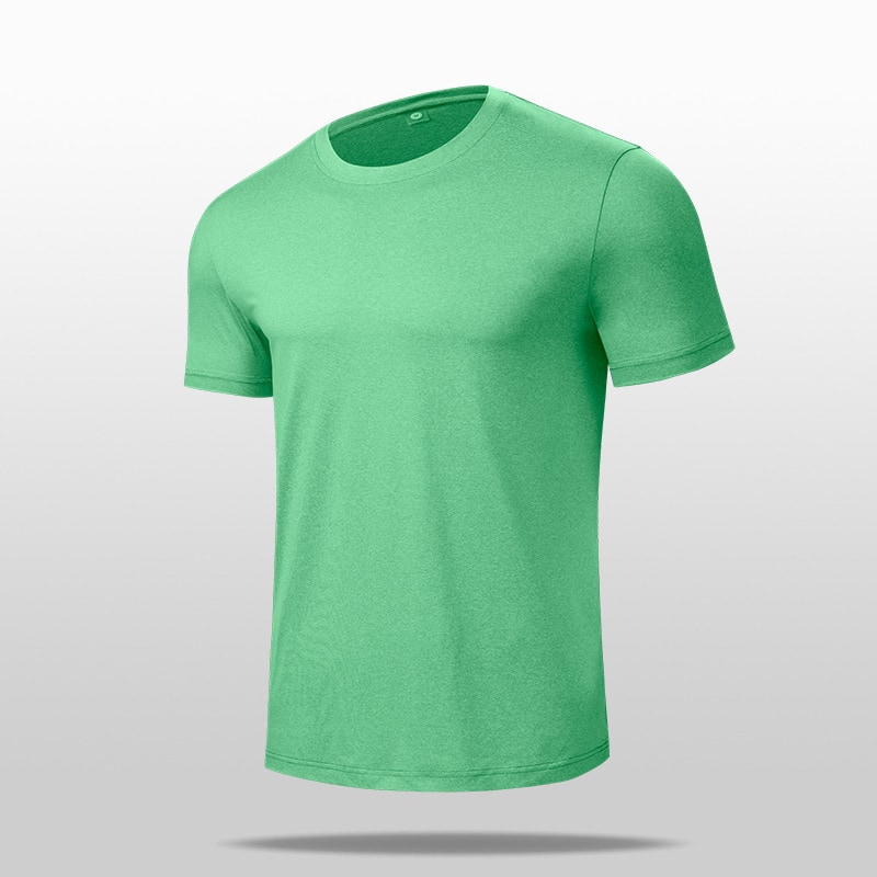 Men's multicolored short-sleeved quick-drying transparent sports t-shirt for running