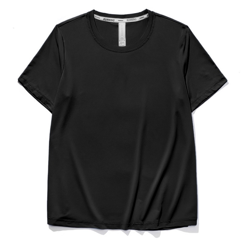 2024 Summer New Silk Ice Casual Women's Short Sleeve T-Shirt Quick-Drying Clothing