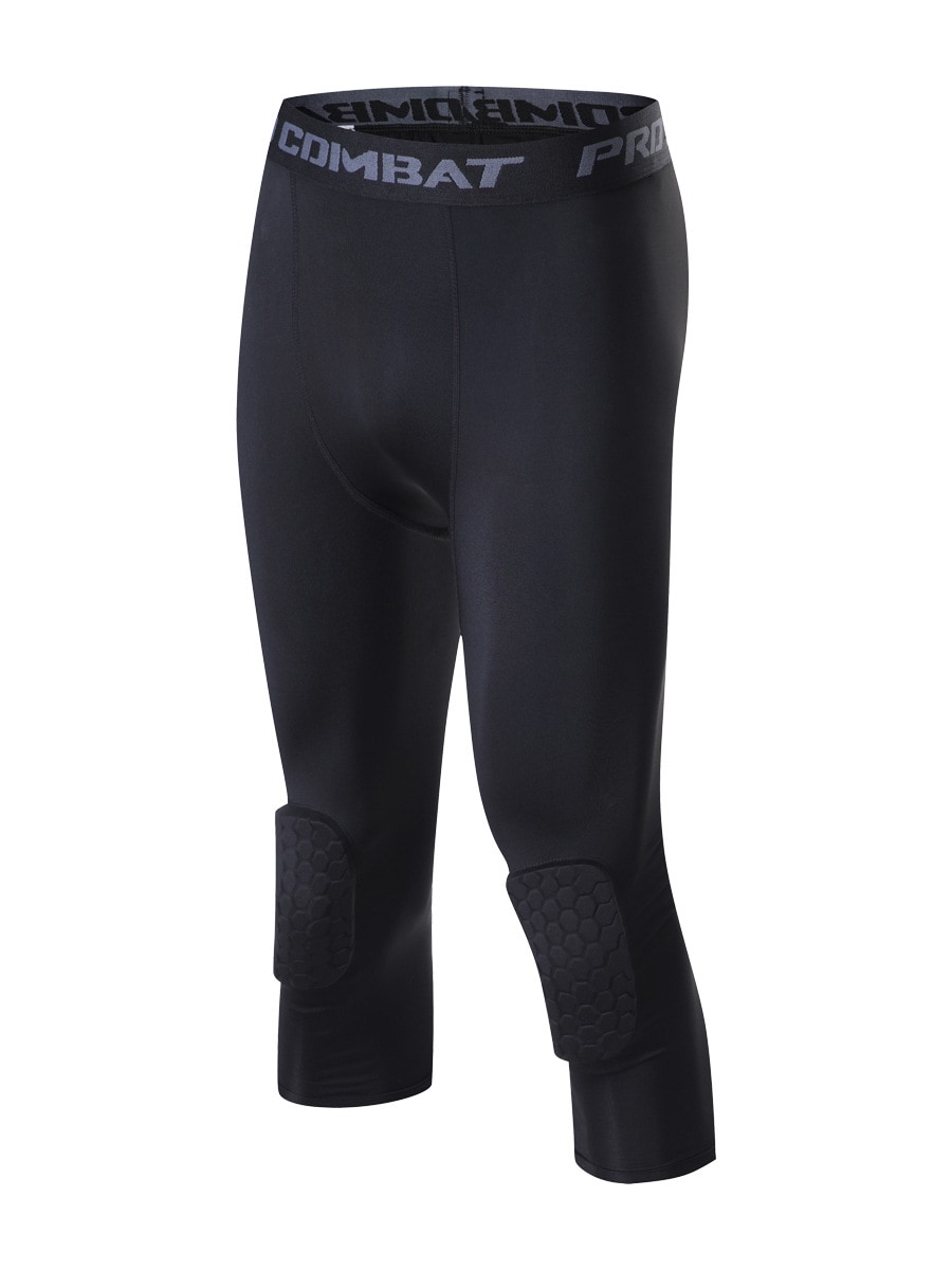 Basketball knee pads, honeycomb anti-collision tights, seven-in-one men's professional sports protective equipment.