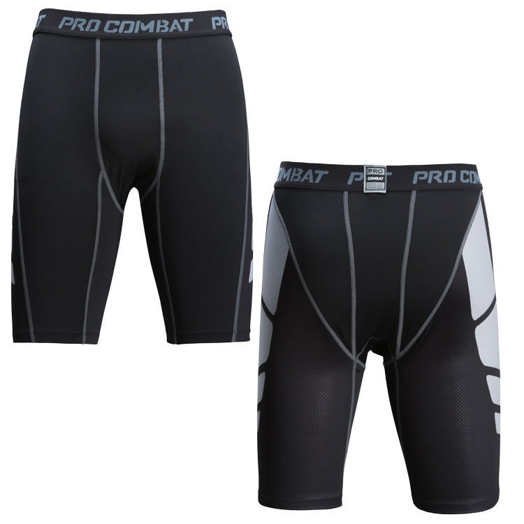 Tight compression pants for track and field marathons, quick-drying, high-stretch men's training pants.