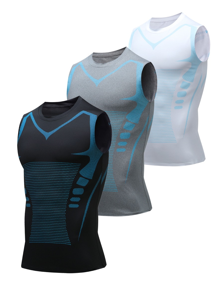 Men's printed summer sports vest