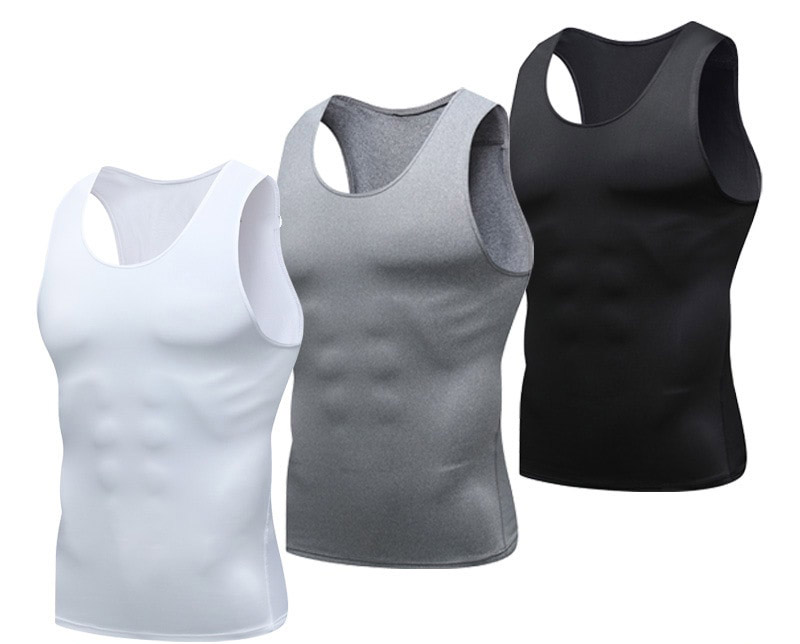 Summer Men's Tight Training PRO Breathable Vest