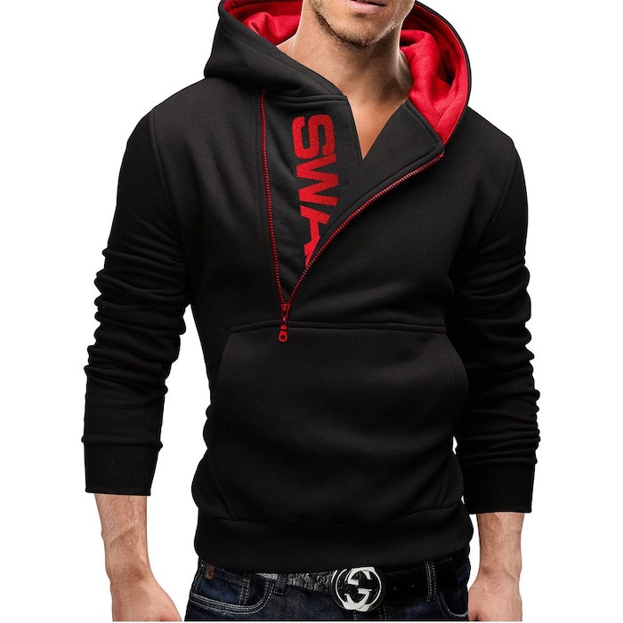 Modern long-sleeved sports sweatshirt in European and American style.