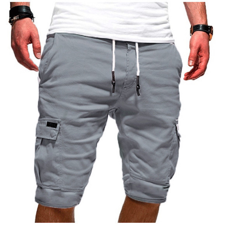 Men's casual trousers with multiple pockets