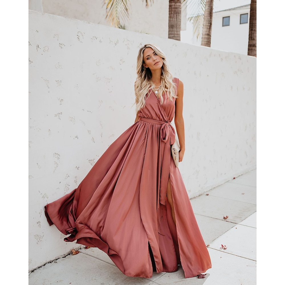 Women's long swing dress