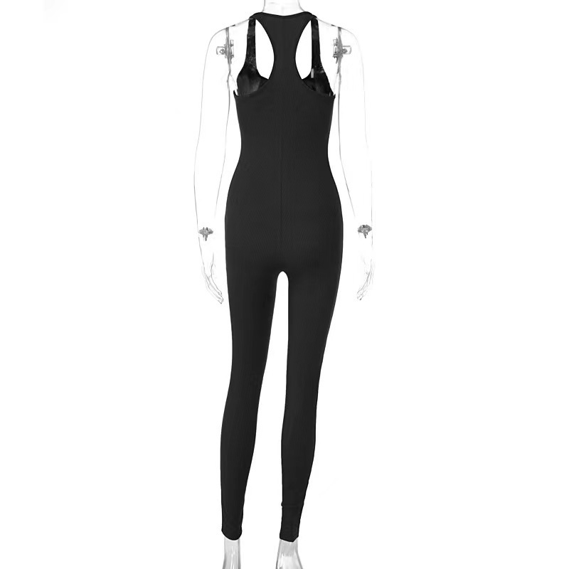 Sexy, solid color, tight-fitting, hip-hugging one-piece athletic yoga pants.
