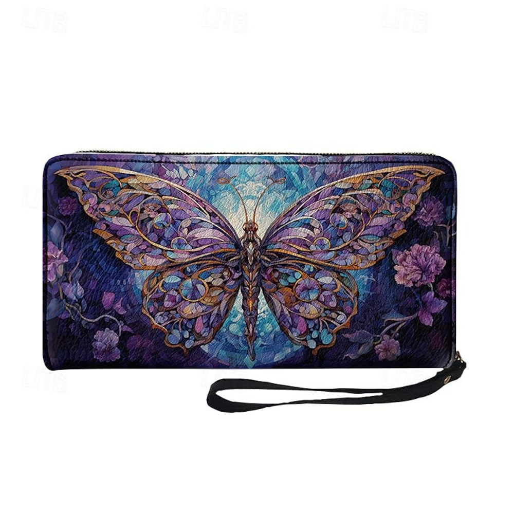 Women's wallet with coin purse, credit card holder, PU leather wallet for everyday shopping.