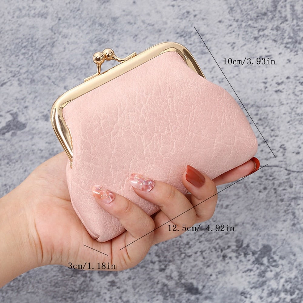 Women's wallet with credit card holder, PU leather wallet, office/daily use, solid embossed design.
